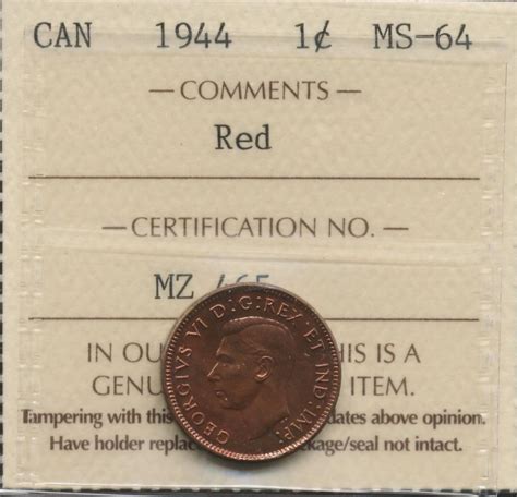 1944 One Cent