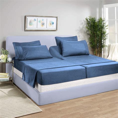 Amazon.com: Split California King Sheets Sets for Adjustable Bed, 800 ...