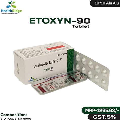 Etoxyn 90 Tablets - Etoricoxib 90 Mg - HealthRidge Pharmaceuticals Pvt. Ltd