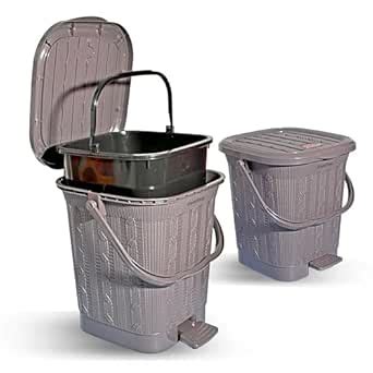 Homfine Pedal Dustbin Medium Size with Detachable Inner Bucket | Heavy ...