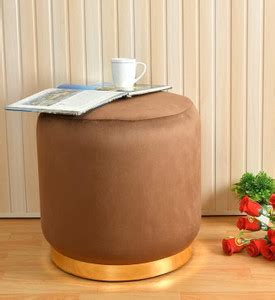 CRAFTY ERA Solid Wood Standard Ottoman Price in India - Buy CRAFTY ERA ...