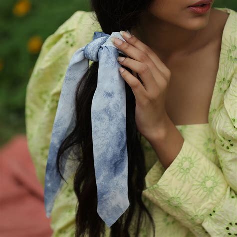 Tie-Dye Blue Scrunchie – So Fetch