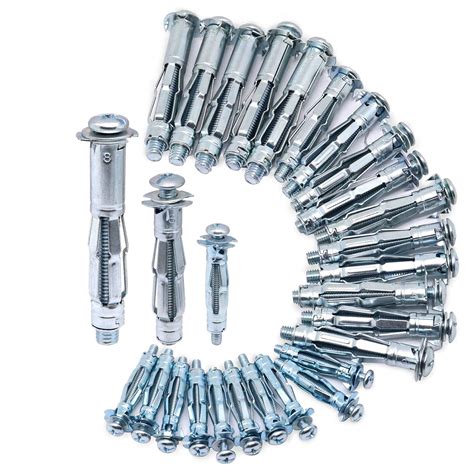 BENLIUDH Hollow Wall Anchors with Screws Heavy Duty, Carbon Steel Zinc ...