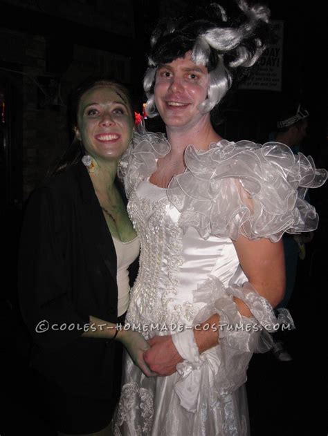Coolest Frankenstein and Bride of Frankenstein Couple Costume