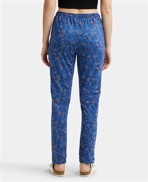 Buy Super Combed Cotton Relaxed Fit Printed Pyjama with Side Pockets ...