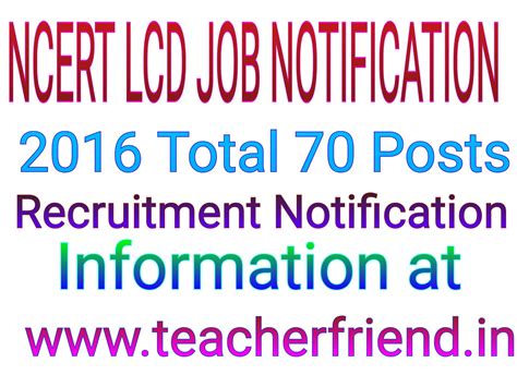 NCERT Lower Division Clerk (LDC) Recruitment Job Notification - 2016 ...
