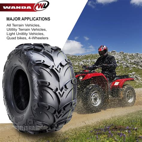 Buy WANDA Performance 8 Ply ATV Tires 22x10-9 Mud Sling fit Honda Recon ...
