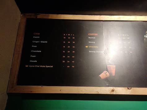 Menu at Apna Chai Wala, Phagwara, Banga Rd