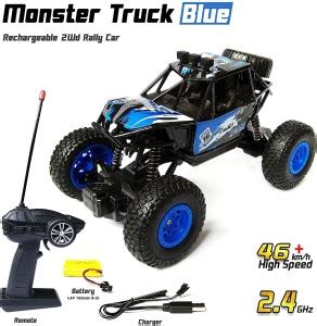 Wembley 1:20 Powerful Rechargeable Battery 2.4 Ghz Rock Crawler Monster ...