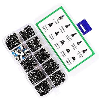 Micro Switch, Push Button Switch Set DIY Project Push Button Assortment ...