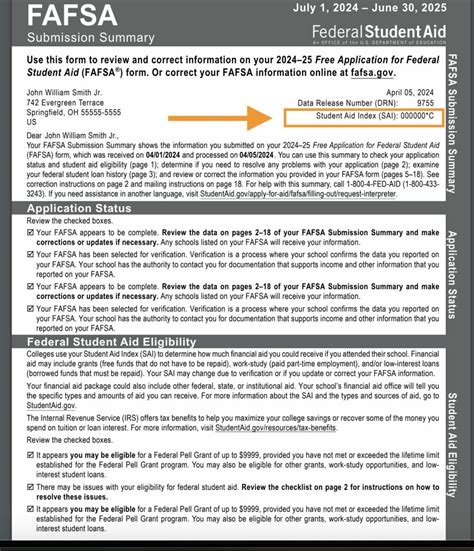 What is the FAFSA Submission Summary | The College Pod