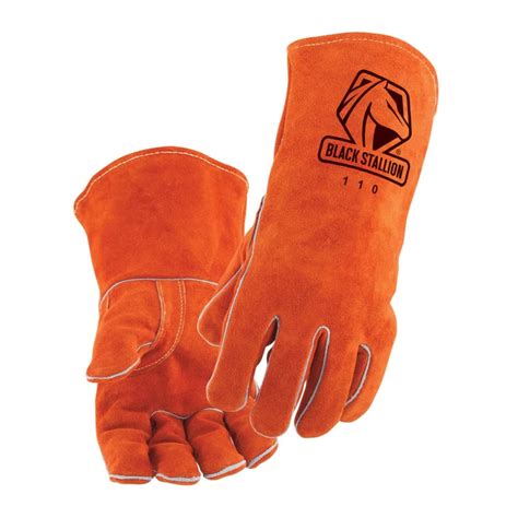 110L Large Black Stallion Stick Welding Gloves : Amazon.in: Industrial ...