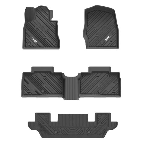 3W Custom Floor Mats Ford F250 F350 F450 F550 2017-2025 Super Duty ...