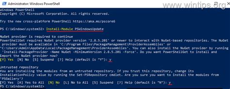 Image result for Run Windows Update Remotely PowerShell