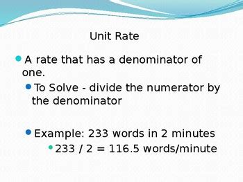 Image result for Unit Rate Notes