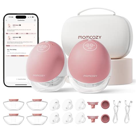 Momcozy Breast Pump Hands Free Upgraded Mobile Flow | M9, App Discreet ...