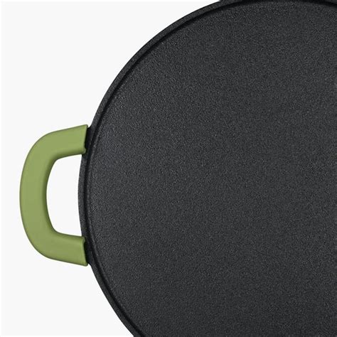 Buy BERGNER Elements Black Cast Iron Flat Dosa Tawa - 30cm from Bergner ...