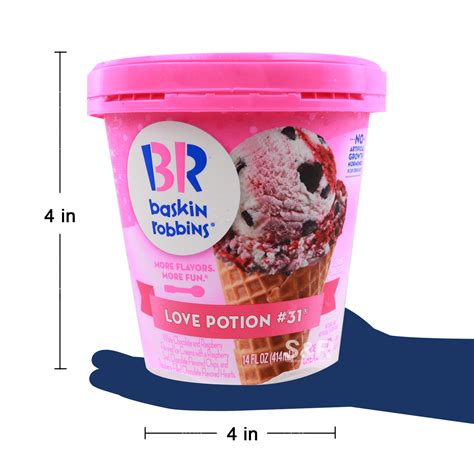 Baskin Robbins Ice Cream Love Potion #31 Flavor 414mL