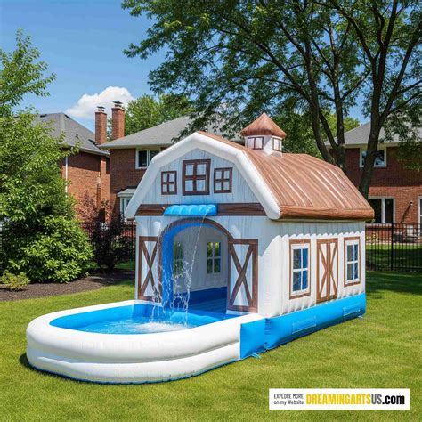 Inflatable Barn Pools with Waterfalls: The Ultimate Backyard Water Fun