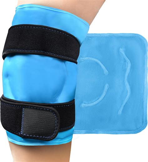 Amazon.com: Fittest Pro Knee Ice Pack Wrap for Pain Relief, Reusable Hot and Cold Therapy Wrap ...