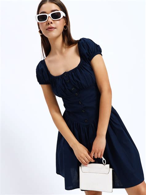 Navy Aurora Dress – SUGERCANDY