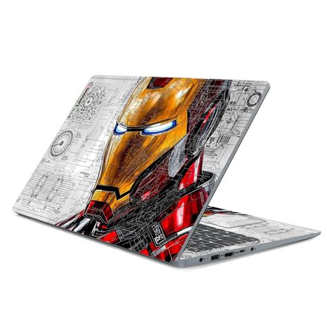 Iron Man Blueprint 3D Embossed Laptop Skin | Buy Online Now – SkinsLegend