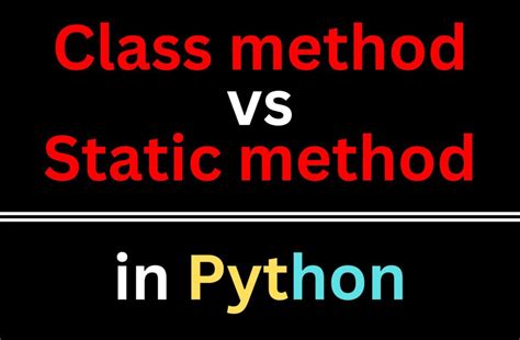 Class Method vs Method Python 的图像结果