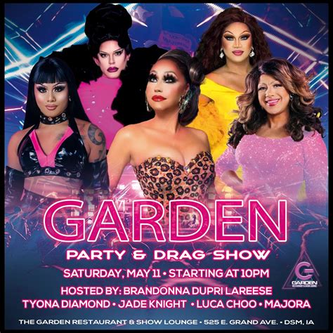 Garden Party + Drag Show ft. Tyona Diamond, The Garden, Des Moines, 11 ...