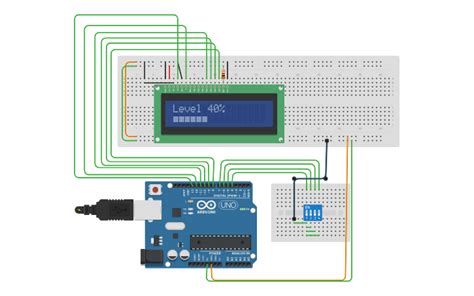 Circuit design Water Level Sensor - Tinkercad