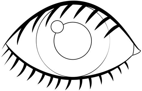 Eye coloring page - ColouringPages