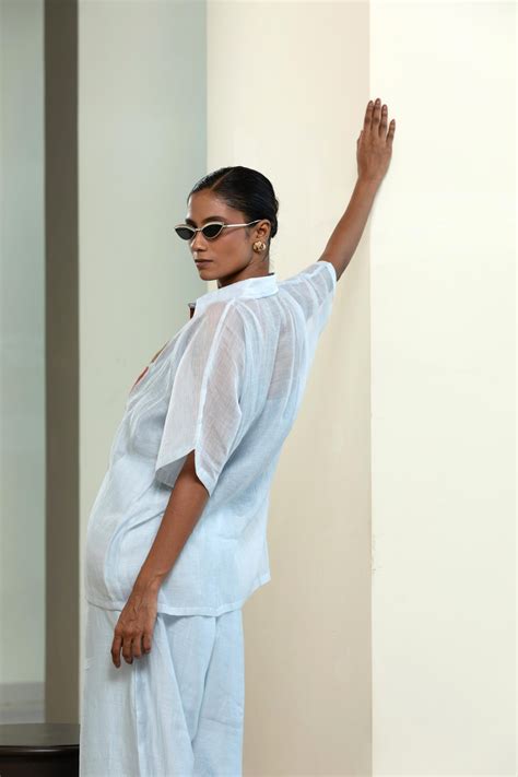 BLUE FULL PATCH SHIRT ONLY – White Maison de Couture
