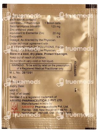 Darolac Z 1000 Miu Powder 2 Gm - Uses, Side Effects, Dosage, Price ...