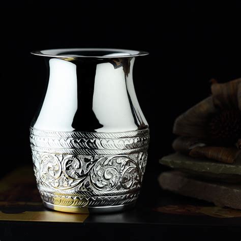 Completely handcrafted, made in Brass, silver plated and lacquered ...