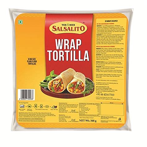 Salsalito Wrap Tortilla Original, 348g : Amazon.in: Grocery & Gourmet Foods