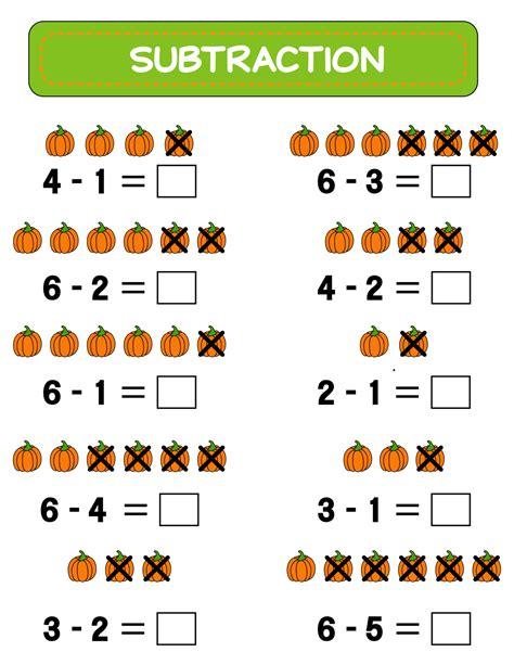 Image result for Subtraction Maths Examples