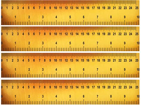 Wood Pattern Printable Ruler