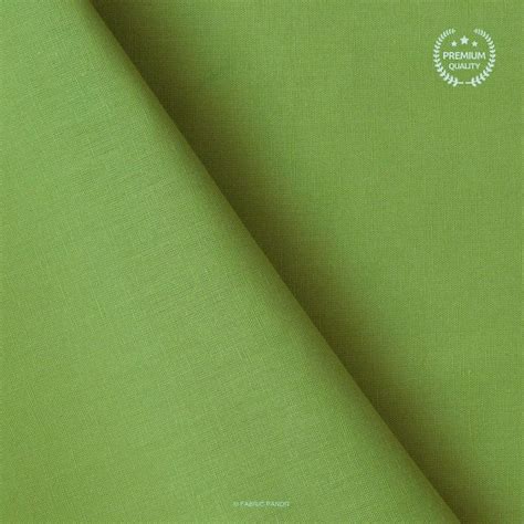 Apple Green Color Pure Cotton Linen Fabric (Width 42 Inches) – Fabric ...