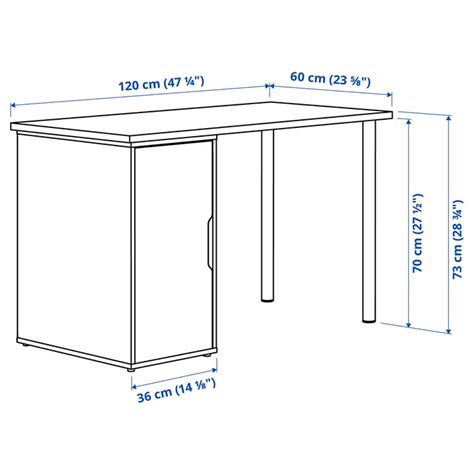 LAGKAPTEN / ALEX desk, grey/wood effect, 120x60 cm (471/4x235/8") - IKEA