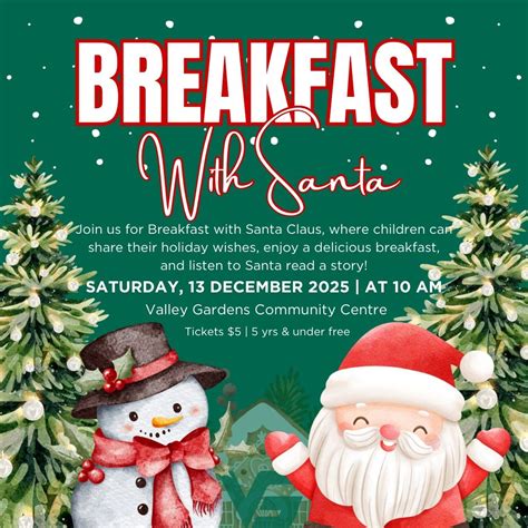 VGCC Breakfast With Santa!, 218 Antrim Road, Winnipeg, MB, Canada ...