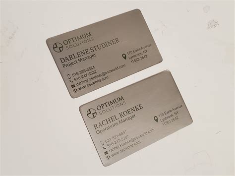 Metal Business Cards Laser Cut and Engraved • LaserCutZ - NYC Fastest ...