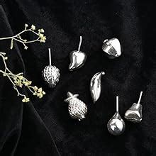 DHRUVS COLLECTION 925 Silver Combo of 7 Mixed Fruits for Home Decor ...