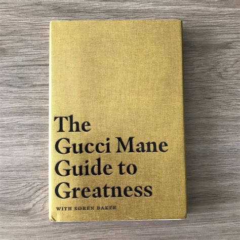 Gold Gucci Mane Table Book Memoir - Depop