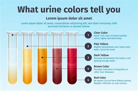 Free Vector | Gradient urine color infographic