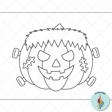 Pumpkin In Disguise Coloring Pages, Halloween Art Activity