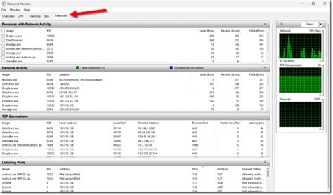Image result for Resource Monitor Network Activity