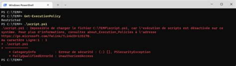 Image result for Execution Des Scripts PowerShell