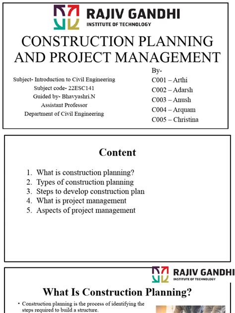 Construction Planning and Project Management | PDF | Project Management | Goal