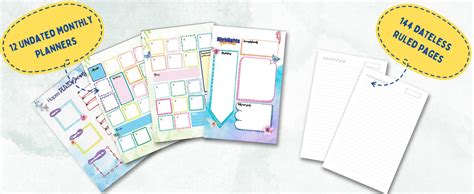 Doodle | The Happiness 2024 Wiro Bound Planner with Sticker Sheets | A5 ...