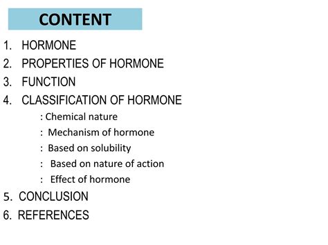 HORMONES AND CLASSIFICATION WITH THEIR FUNCTIONS | PPTX