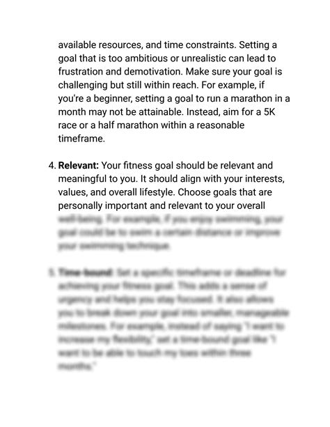 Image result for Examples of Smart Goals for Exercise